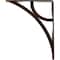 Ekena Millwork Galveston Wrought Iron Bracket, (Single center brace), Antiqued Copper 1 1/2"W x 7 1/2"D x 10"H BKTM01X07X10SGLACO - alternate 3